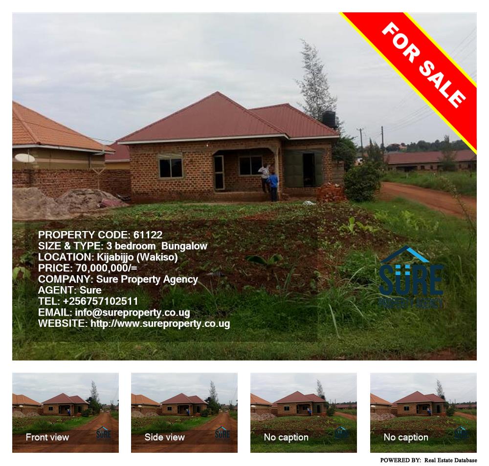 3 bedroom Bungalow  for sale in Kijabijo Wakiso Uganda, code: 61122