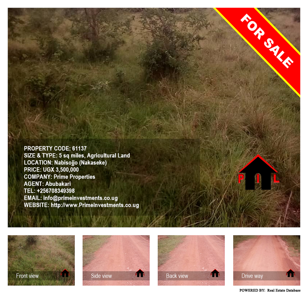 Agricultural Land  for sale in Nabisojjo Nakaseke Uganda, code: 61137