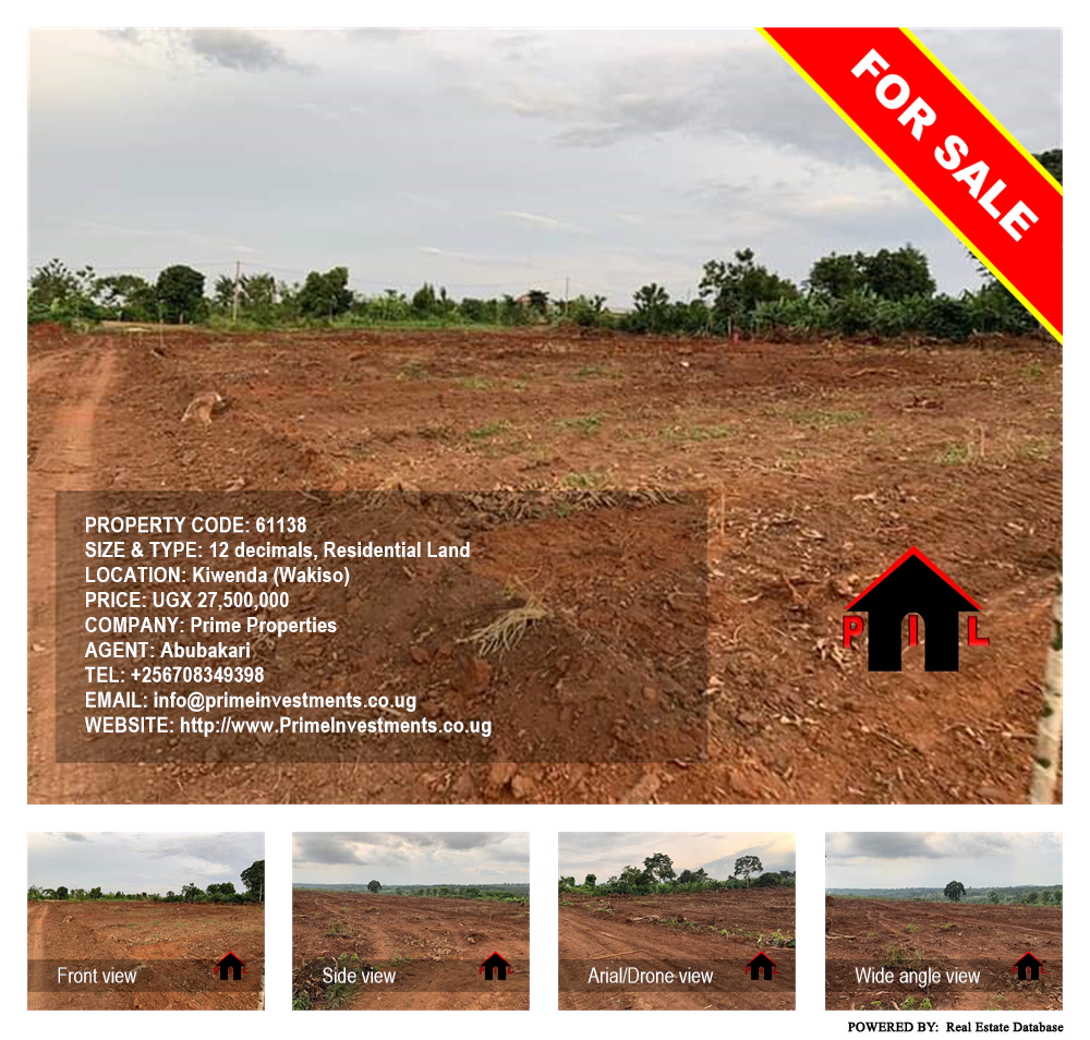 Residential Land  for sale in Kiwenda Wakiso Uganda, code: 61138