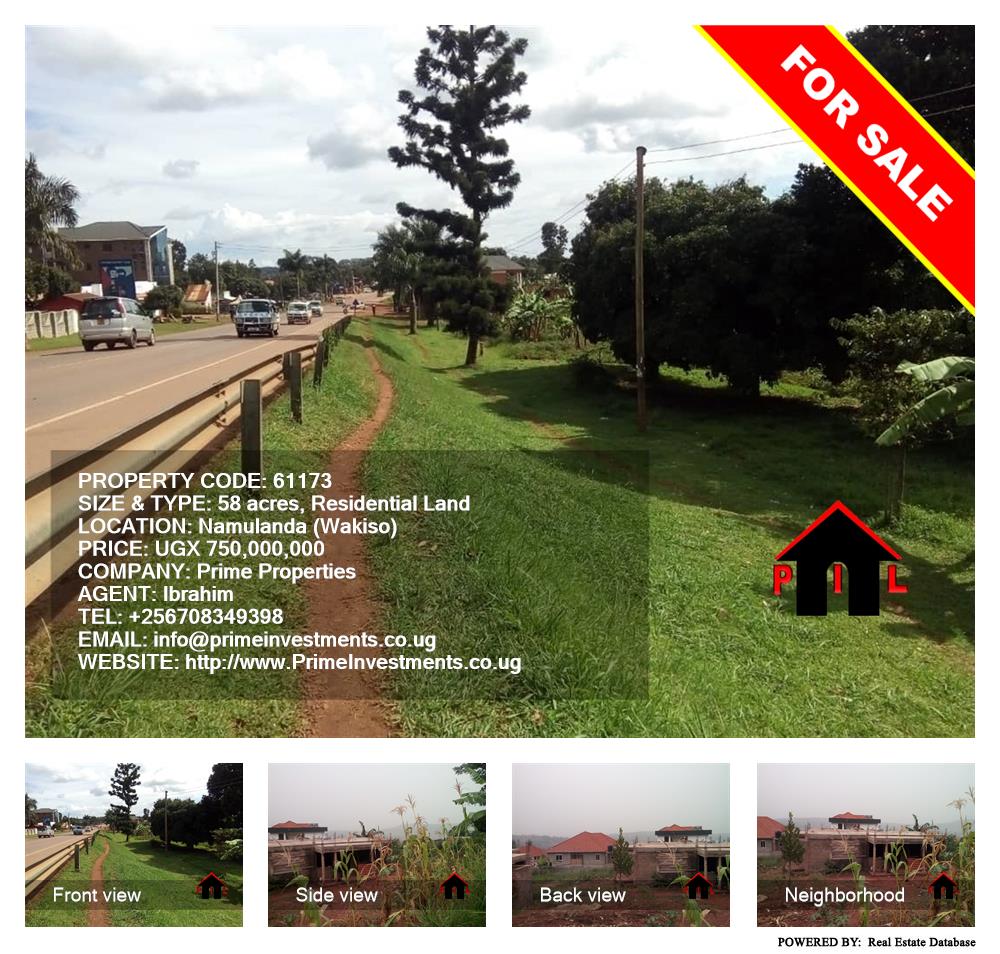 Residential Land  for sale in Namulanda Wakiso Uganda, code: 61173