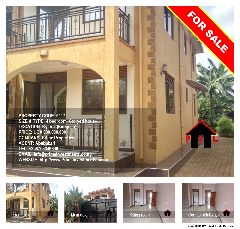 4 bedroom Storeyed house  for sale in Kyanja Kampala Uganda, code: 61175