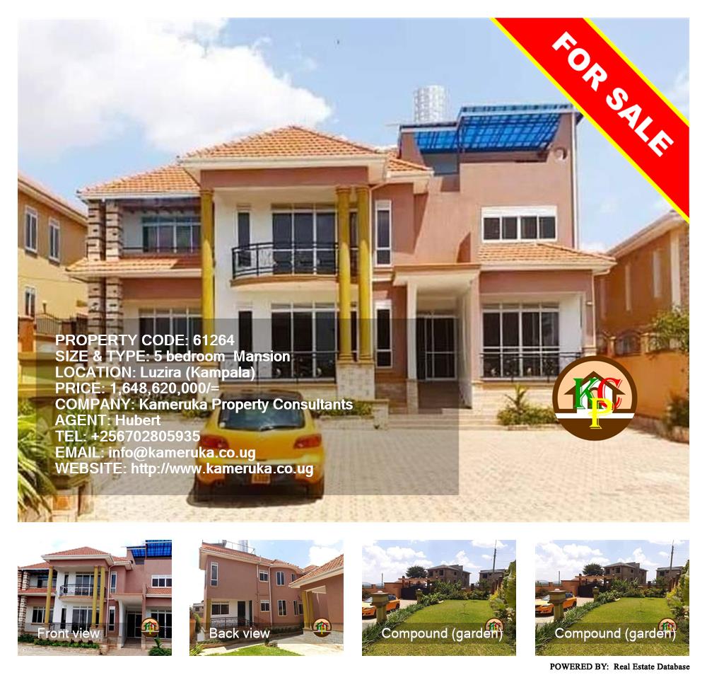 5 bedroom Mansion  for sale in Luzira Kampala Uganda, code: 61264