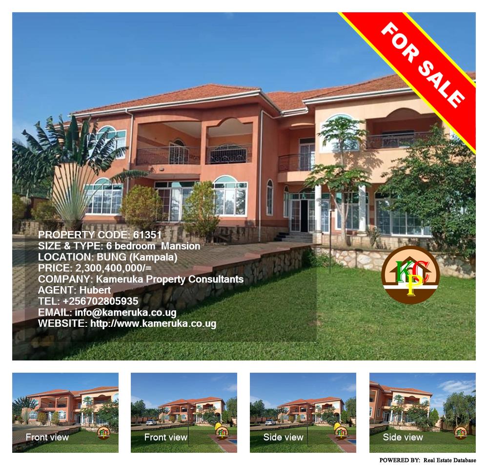 6 bedroom Mansion  for sale in Bbunga Kampala Uganda, code: 61351