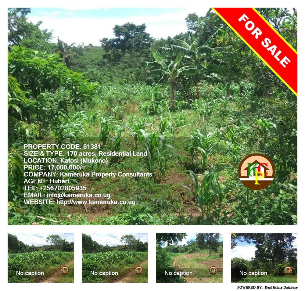 Residential Land  for sale in Katosi Mukono Uganda, code: 61381