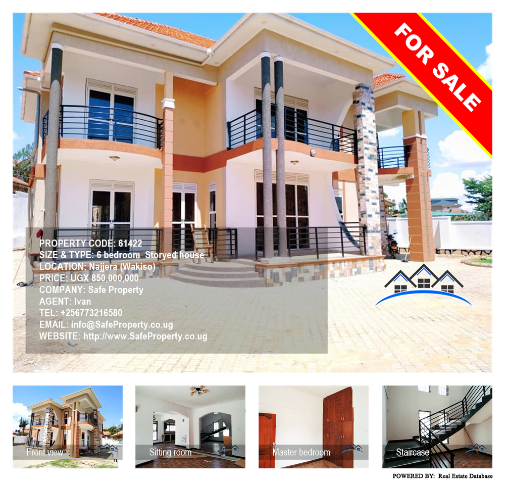 6 bedroom Storeyed house  for sale in Najjera Wakiso Uganda, code: 61422