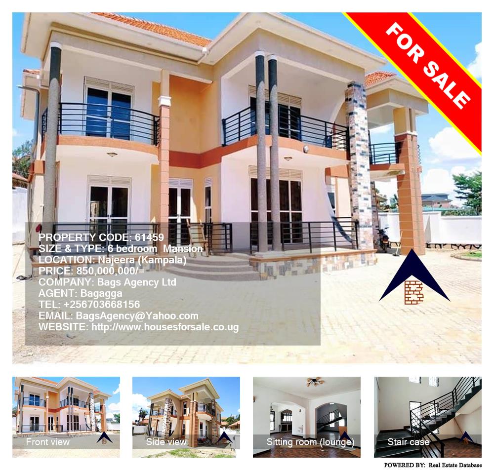 6 bedroom Mansion  for sale in Najjera Kampala Uganda, code: 61459