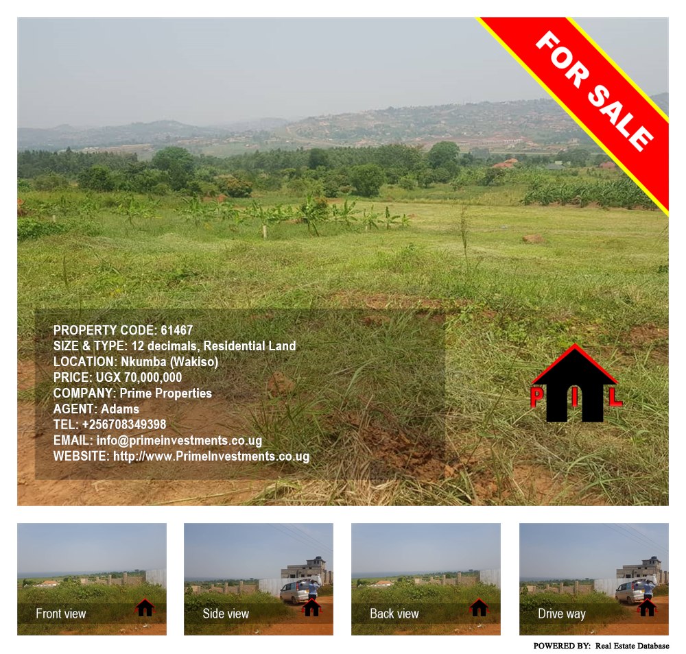 Residential Land  for sale in Nkumba Wakiso Uganda, code: 61467