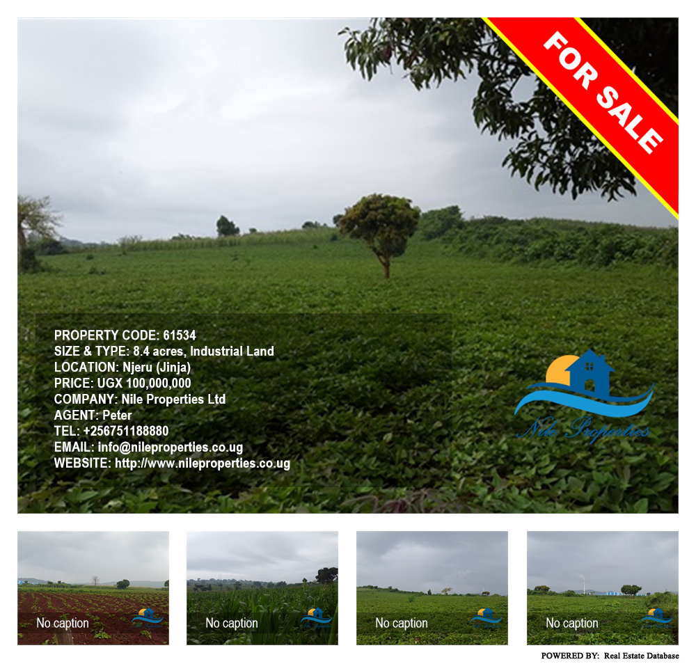 Industrial Land  for sale in Njeru Jinja Uganda, code: 61534