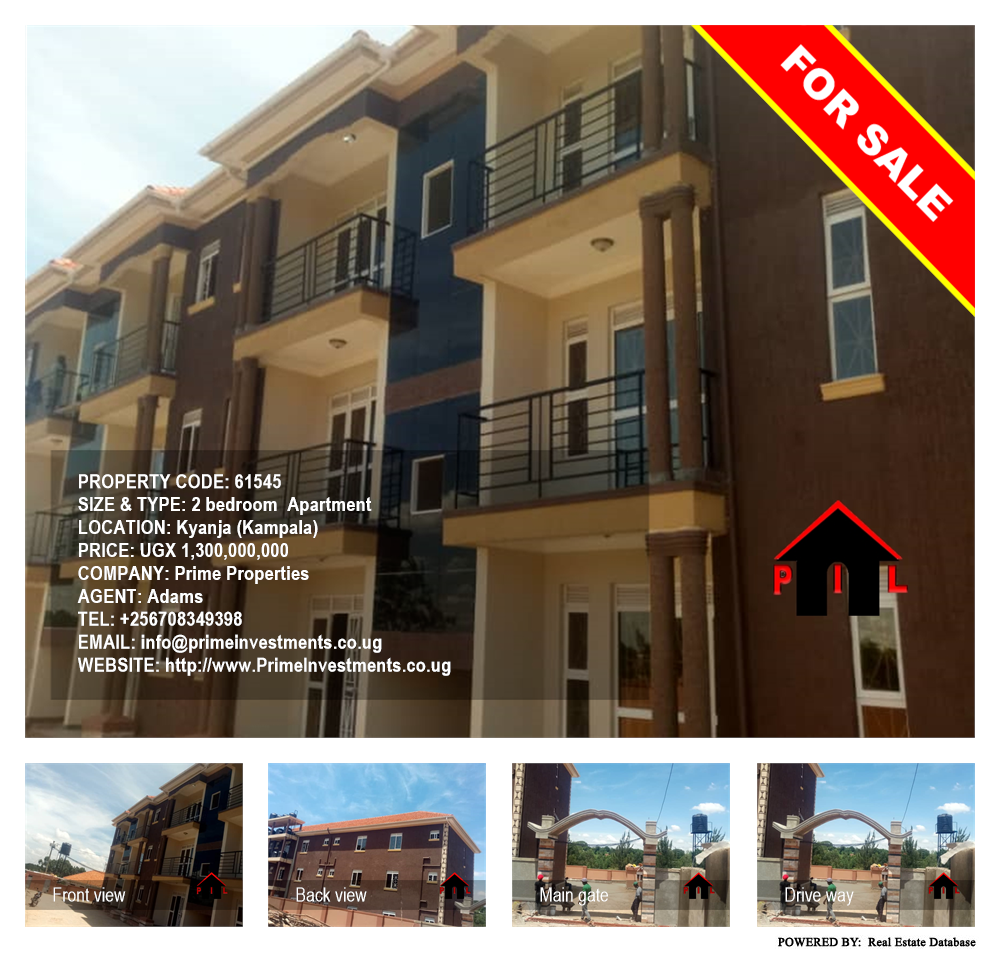 2 bedroom Apartment  for sale in Kyanja Kampala Uganda, code: 61545