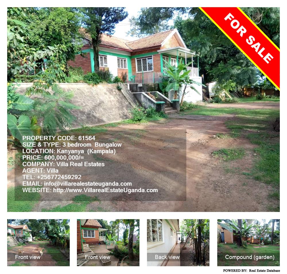 3 bedroom Bungalow  for sale in Kanyanya Kampala Uganda, code: 61564