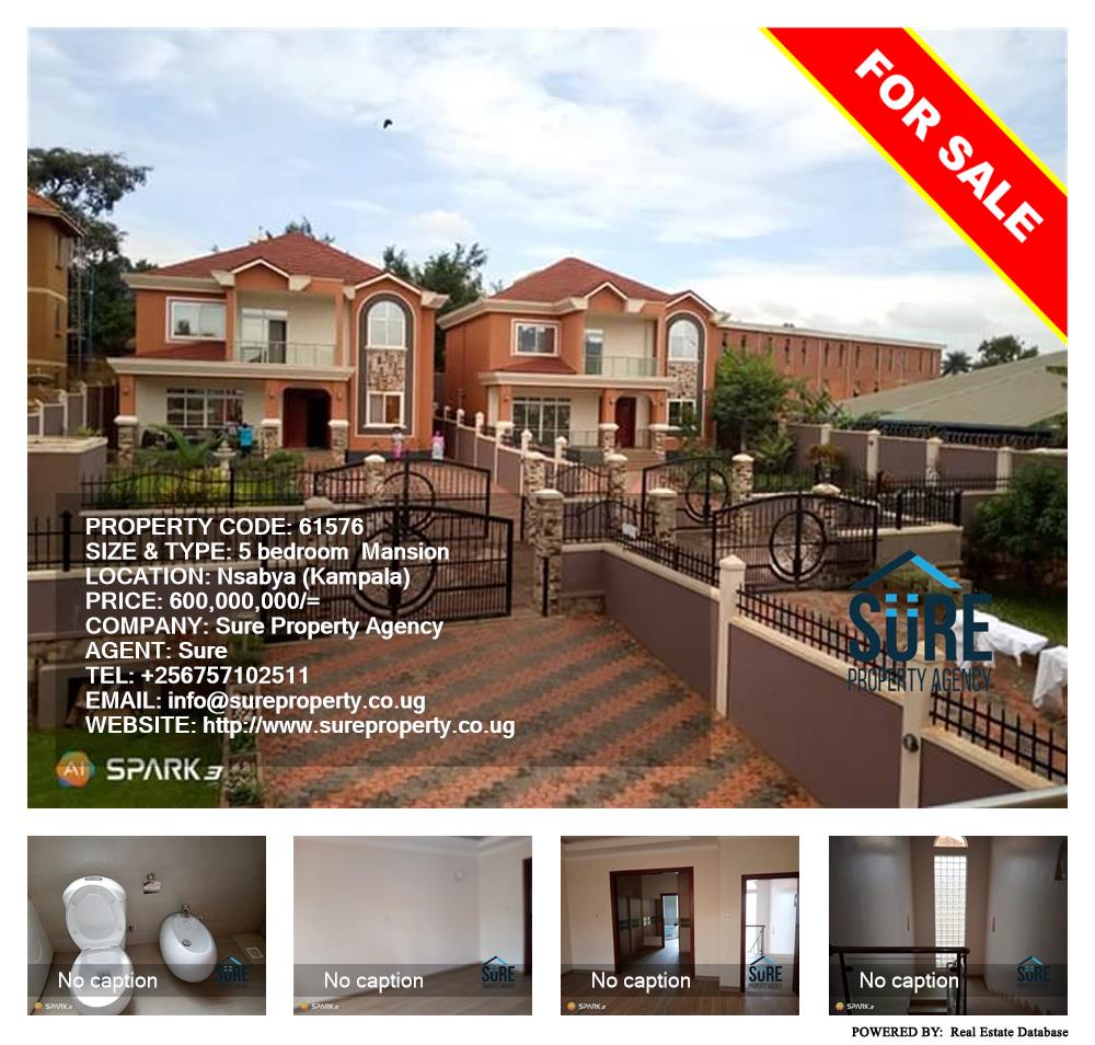 5 bedroom Mansion  for sale in Nsambya Kampala Uganda, code: 61576