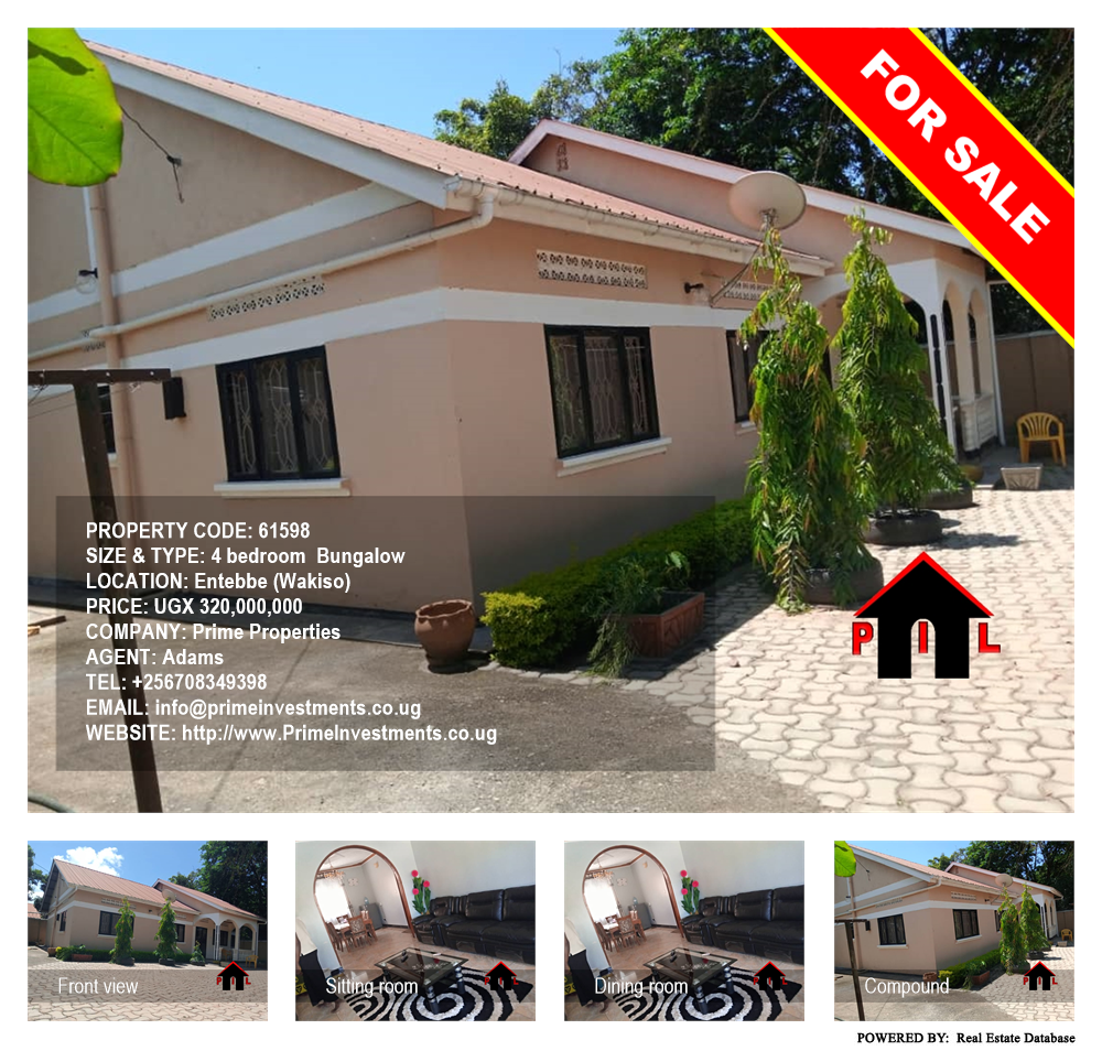 4 bedroom Bungalow  for sale in Entebbe Wakiso Uganda, code: 61598