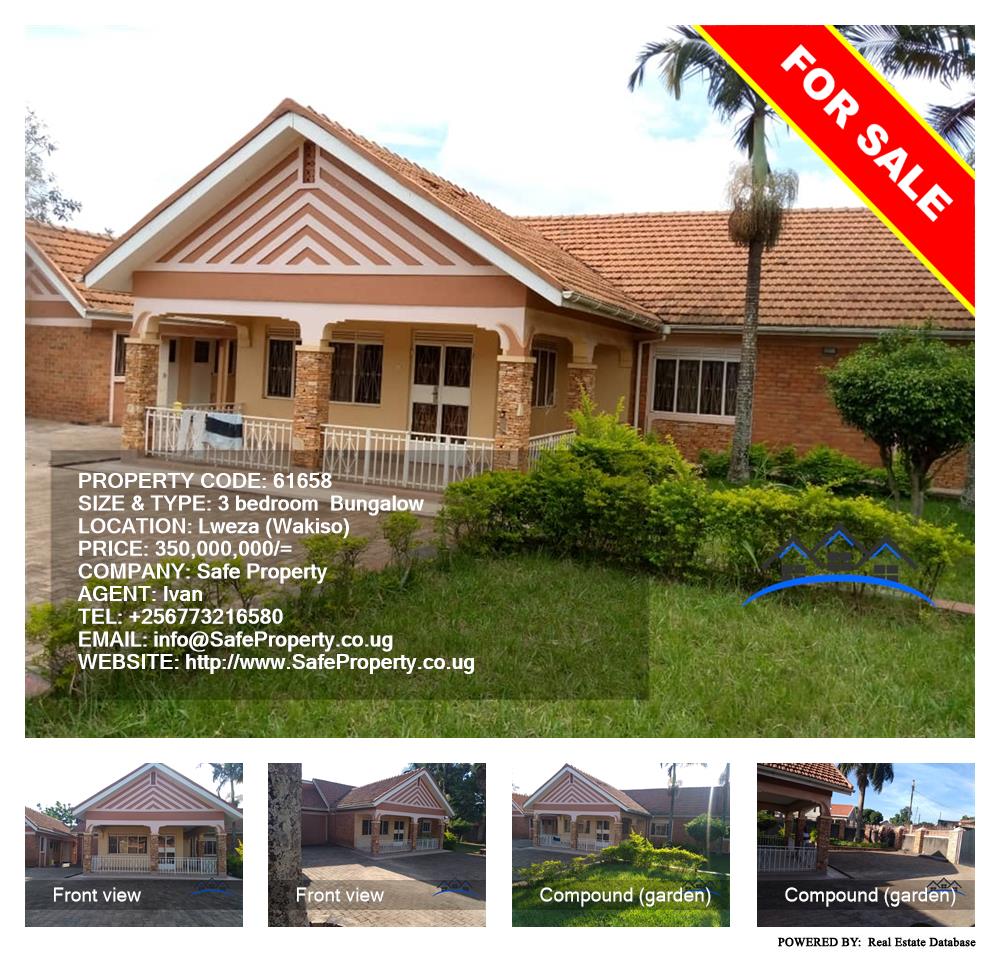 3 bedroom Bungalow  for sale in Lweza Wakiso Uganda, code: 61658