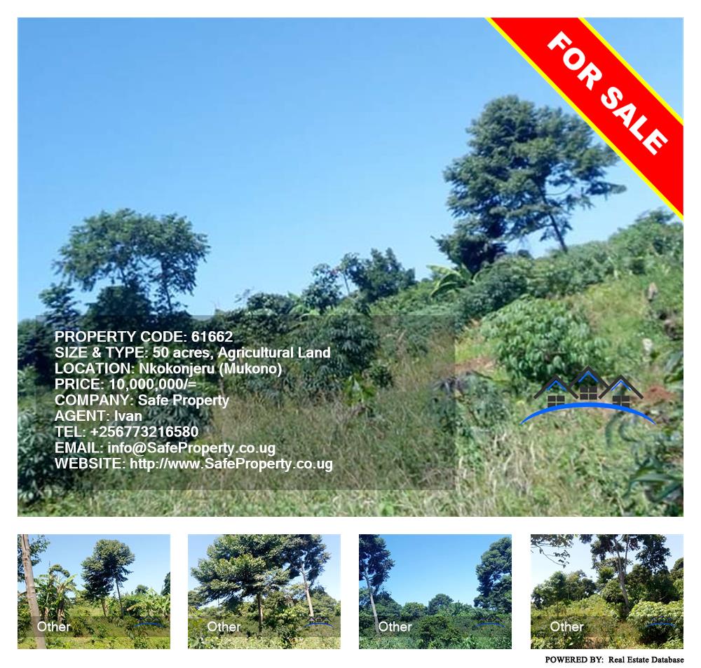 Agricultural Land  for sale in Nkokonjeru Mukono Uganda, code: 61662