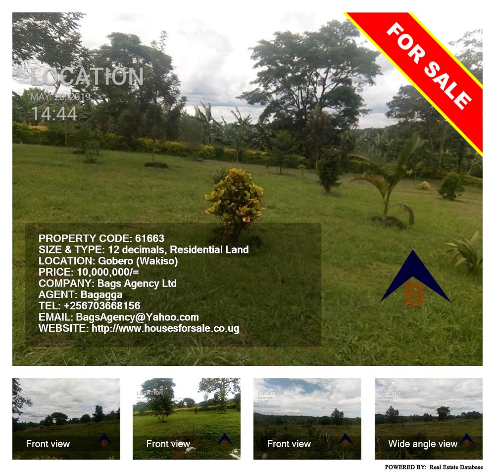 Residential Land  for sale in Gobelo Wakiso Uganda, code: 61663