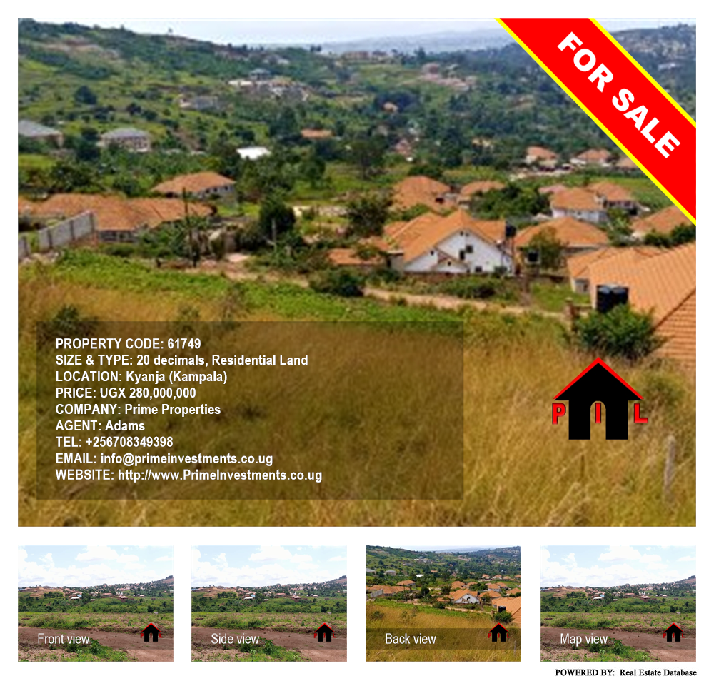 Residential Land  for sale in Kyanja Kampala Uganda, code: 61749