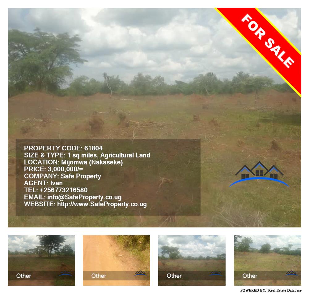 Agricultural Land  for sale in Mijomwa Nakaseke Uganda, code: 61804