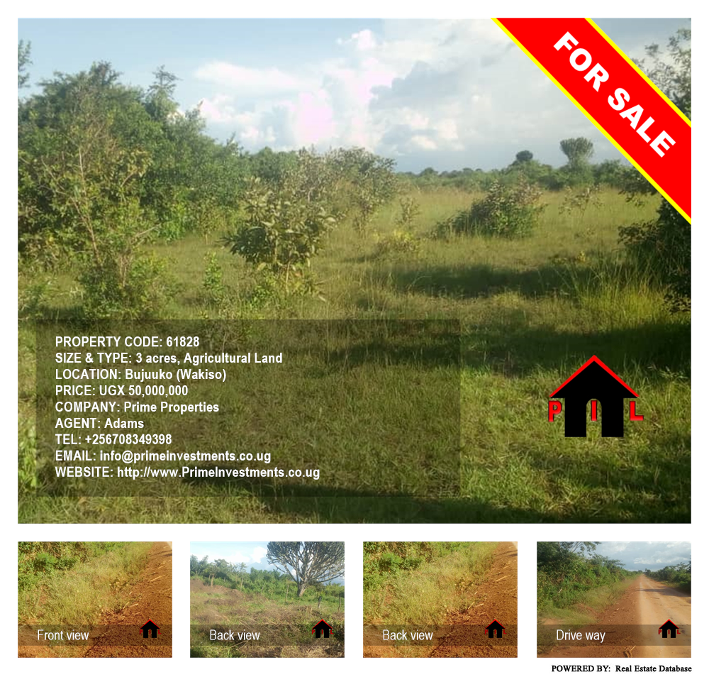 Agricultural Land  for sale in Bujuuko Wakiso Uganda, code: 61828