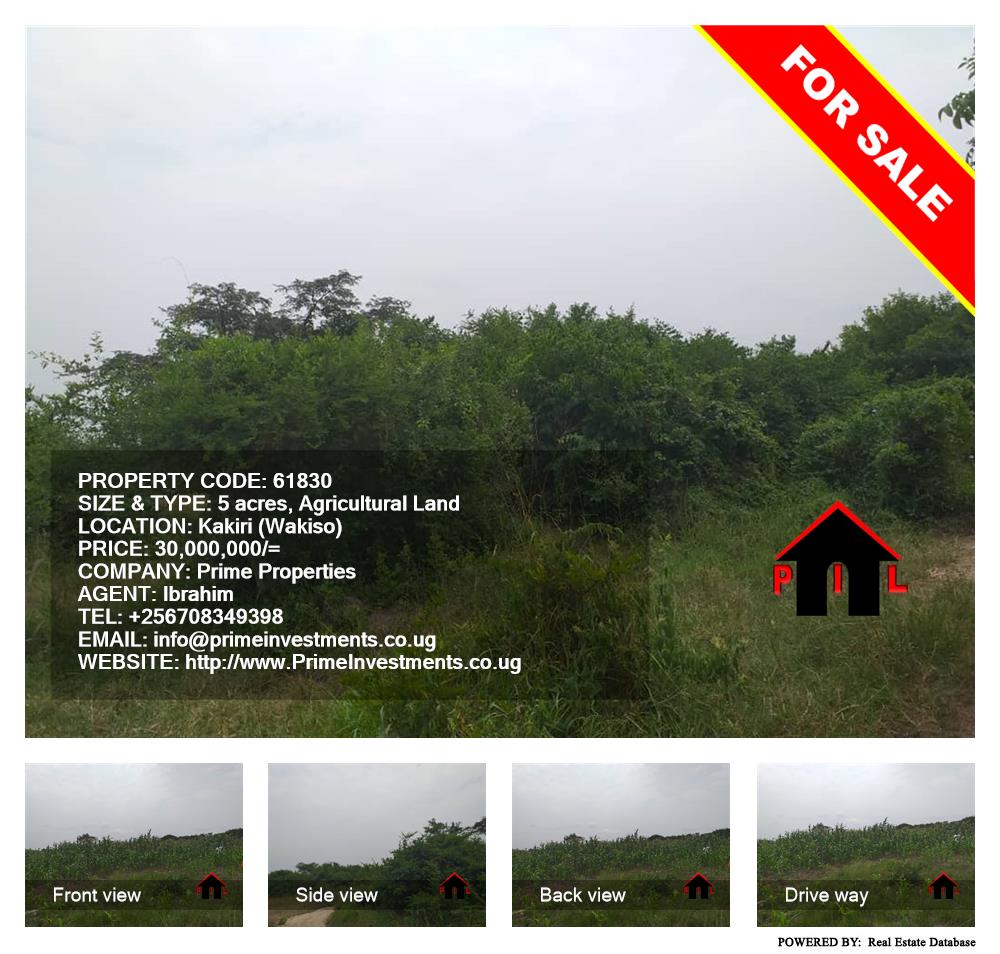 Agricultural Land  for sale in Kakiri Wakiso Uganda, code: 61830