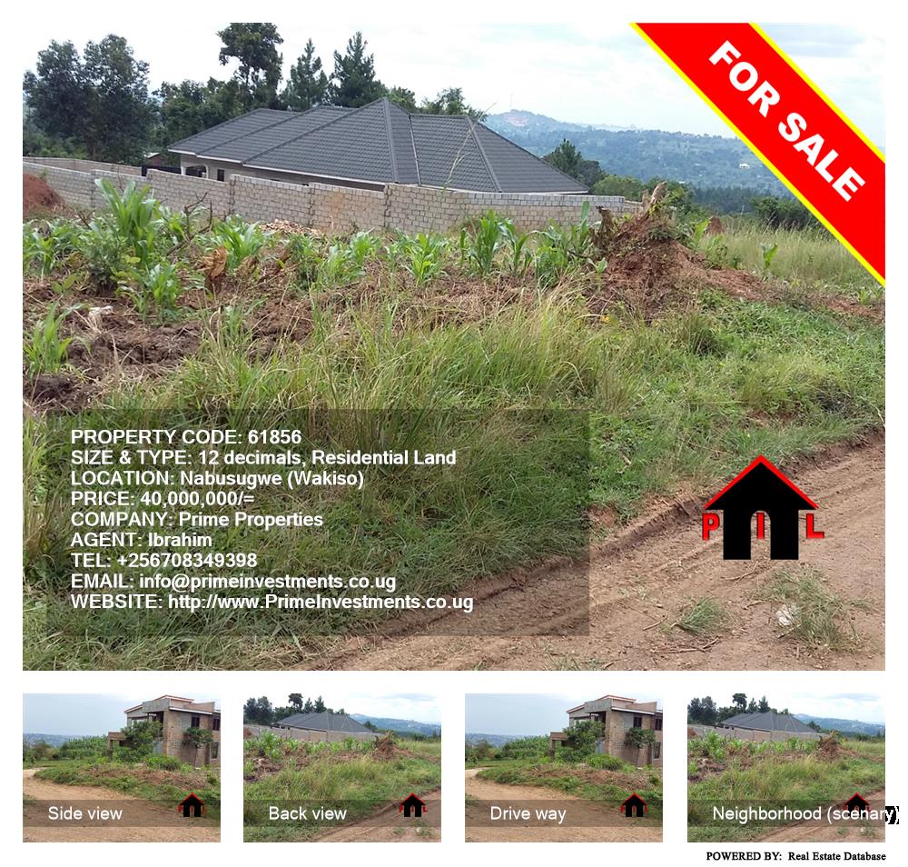 Residential Land  for sale in Nabusugwe Wakiso Uganda, code: 61856