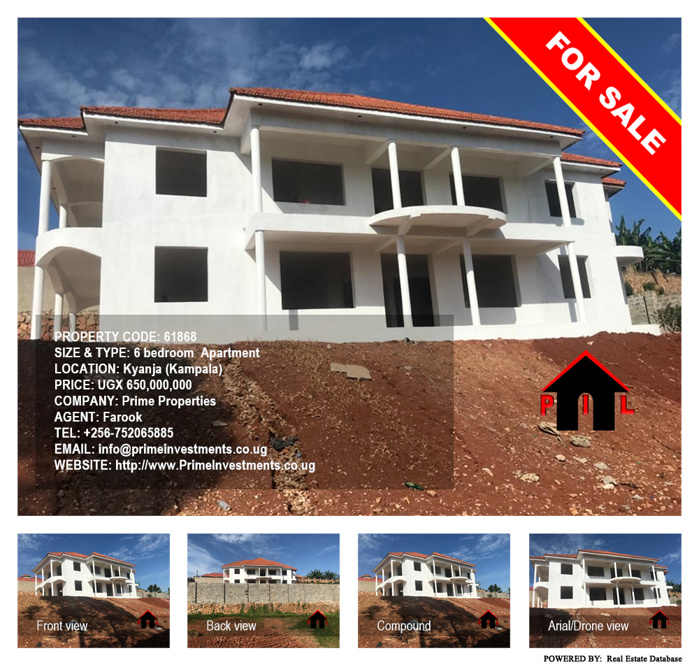 6 bedroom Apartment  for sale in Kyanja Kampala Uganda, code: 61868