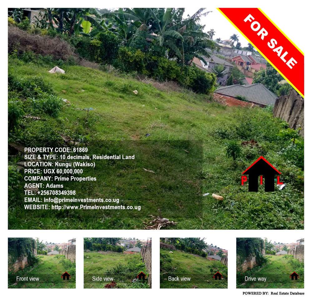 Residential Land  for sale in Kungu Wakiso Uganda, code: 61869