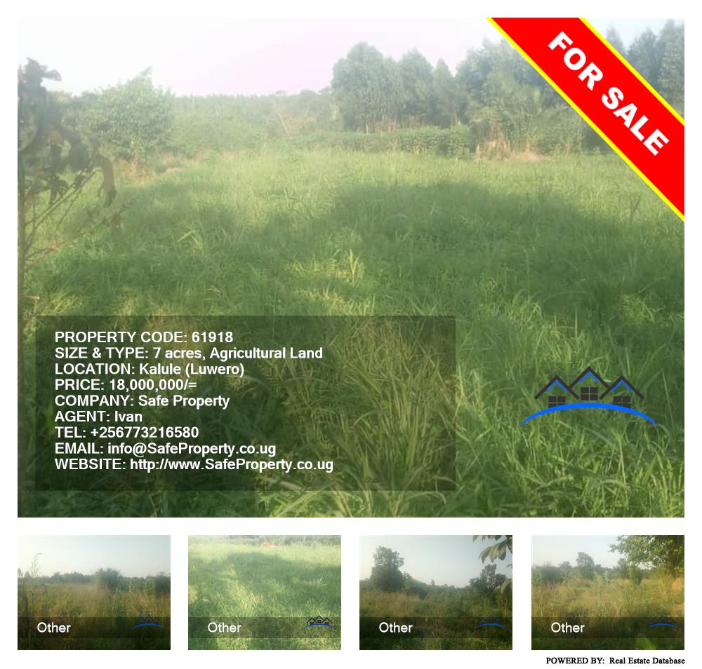 Agricultural Land  for sale in Kalule Luweero Uganda, code: 61918