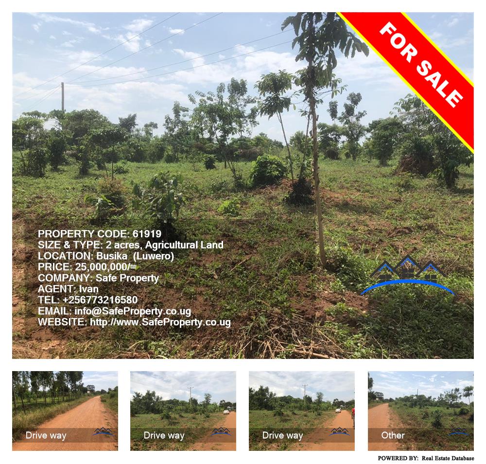 Agricultural Land  for sale in Busiika Luweero Uganda, code: 61919