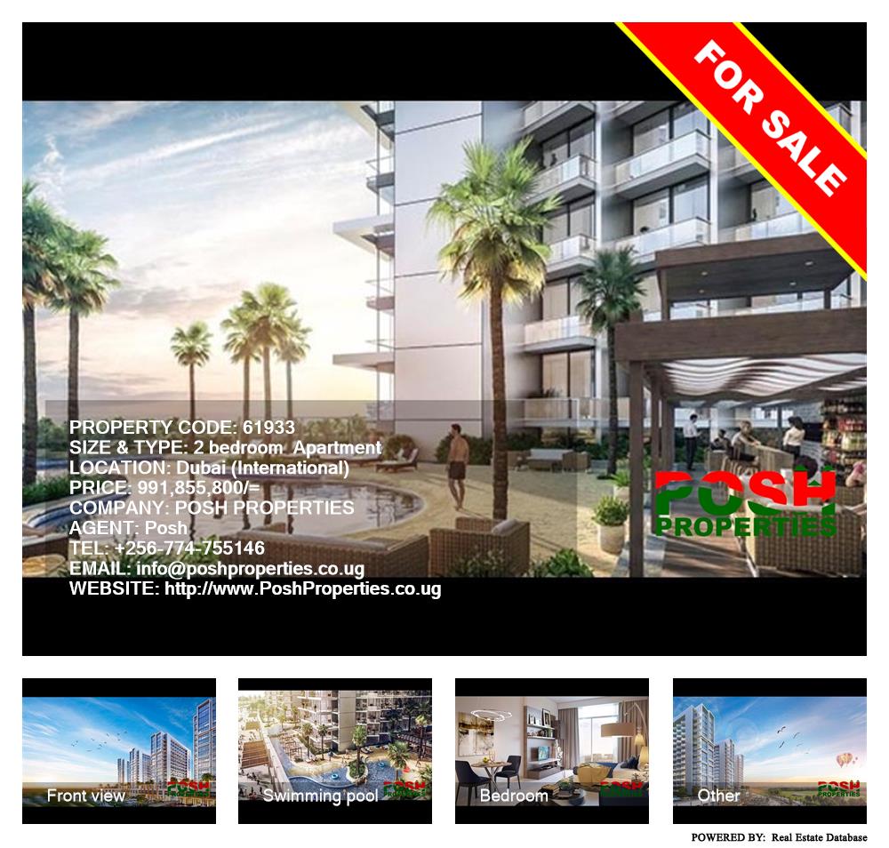 2 bedroom Apartment  for sale in Dubai International Uganda, code: 61933