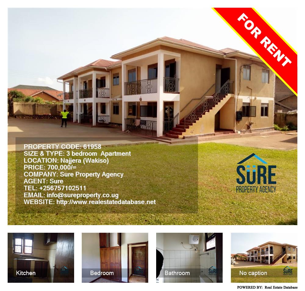 3 bedroom Apartment  for rent in Najjera Wakiso Uganda, code: 61958
