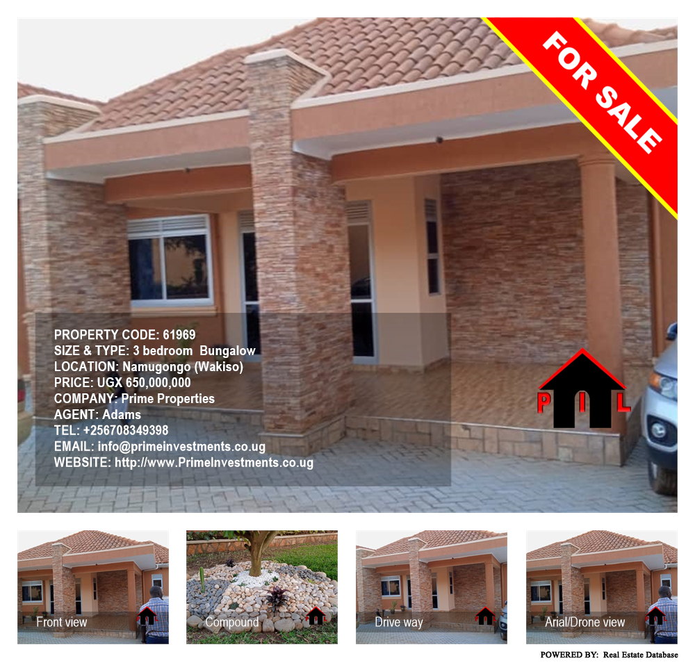 3 bedroom Bungalow  for sale in Namugongo Wakiso Uganda, code: 61969