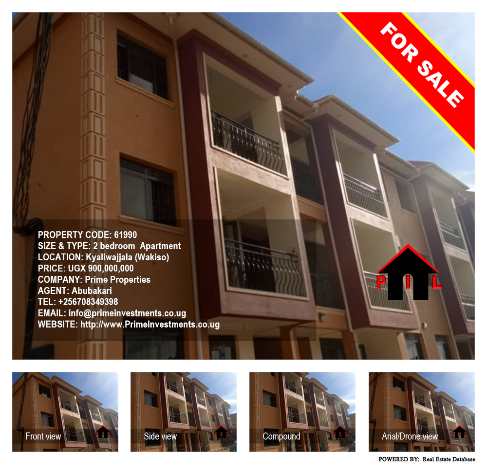 2 bedroom Apartment  for sale in Kyaliwajjala Wakiso Uganda, code: 61990