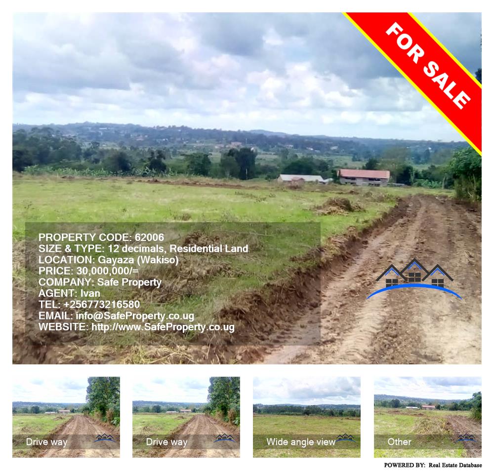 Residential Land  for sale in Gayaza Wakiso Uganda, code: 62006