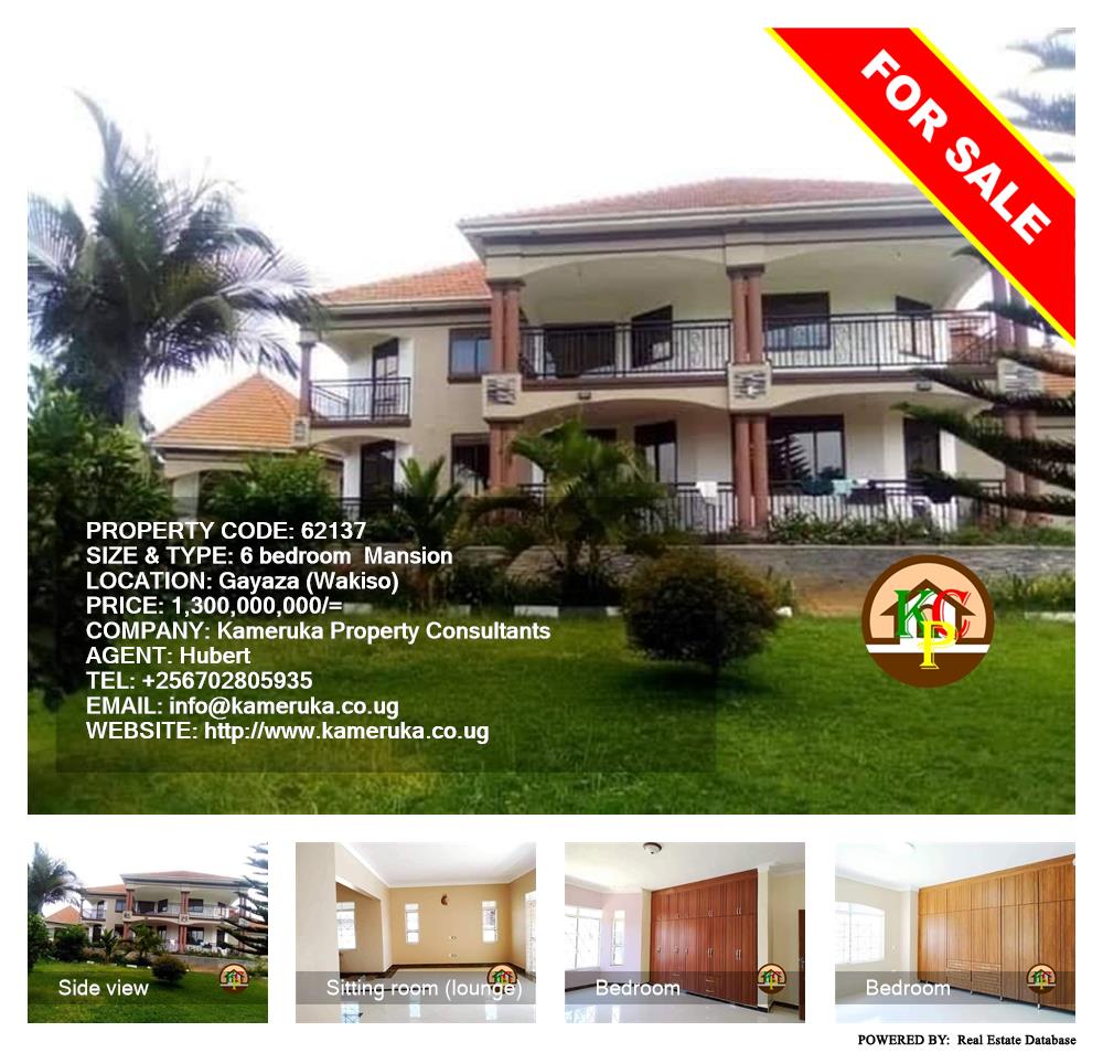 6 bedroom Mansion  for sale in Gayaza Wakiso Uganda, code: 62137