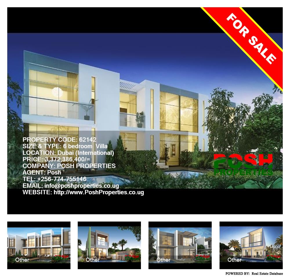 6 bedroom Villa  for sale in Dubai International Uganda, code: 62142