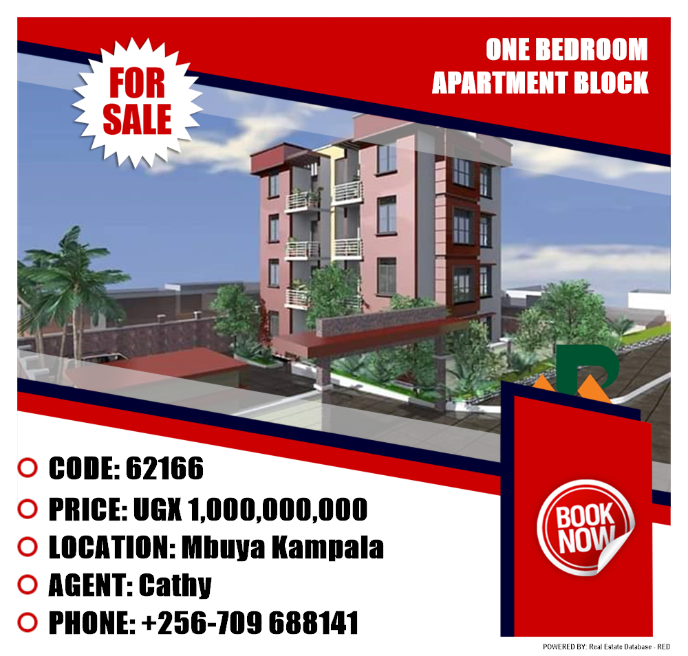 1 bedroom Apartment block  for sale in Mbuya Kampala Uganda, code: 62166