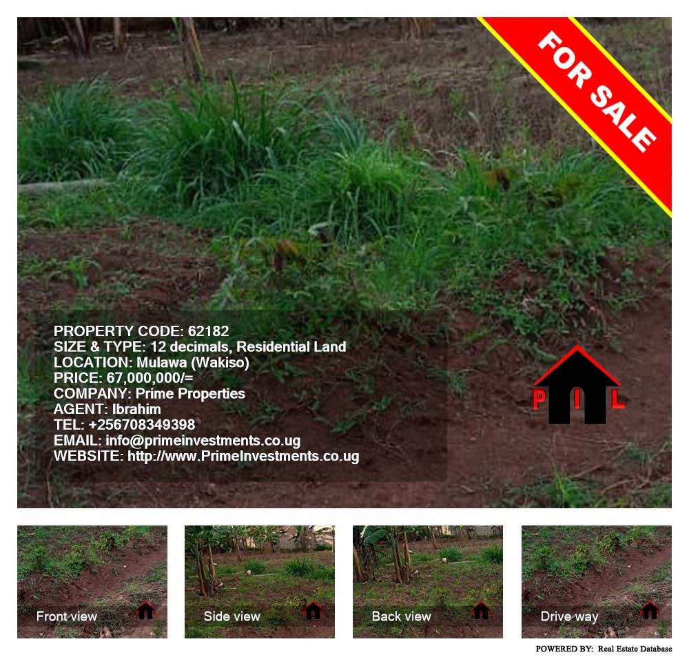 Residential Land  for sale in Mulawa Wakiso Uganda, code: 62182