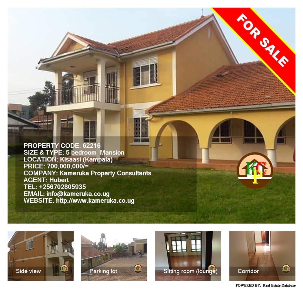 5 bedroom Mansion  for sale in Kisaasi Kampala Uganda, code: 62216