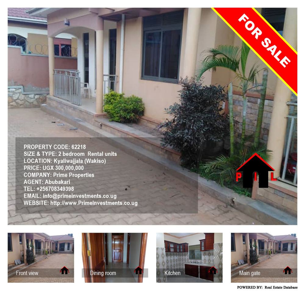2 bedroom Rental units  for sale in Kyaliwajjala Wakiso Uganda, code: 62218