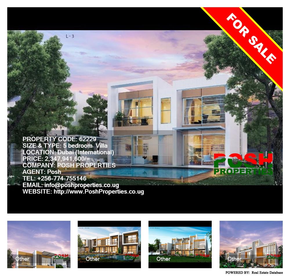5 bedroom Villa  for sale in Dubai International Uganda, code: 62229