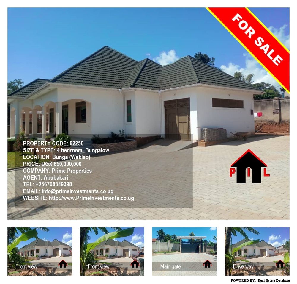 4 bedroom Bungalow  for sale in Bbunga Wakiso Uganda, code: 62250