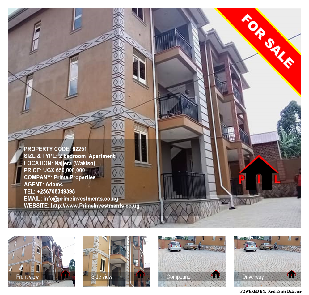 2 bedroom Apartment  for sale in Najjera Wakiso Uganda, code: 62251