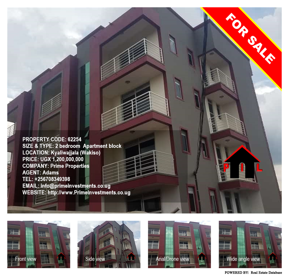 2 bedroom Apartment block  for sale in Kyaliwajjala Wakiso Uganda, code: 62254