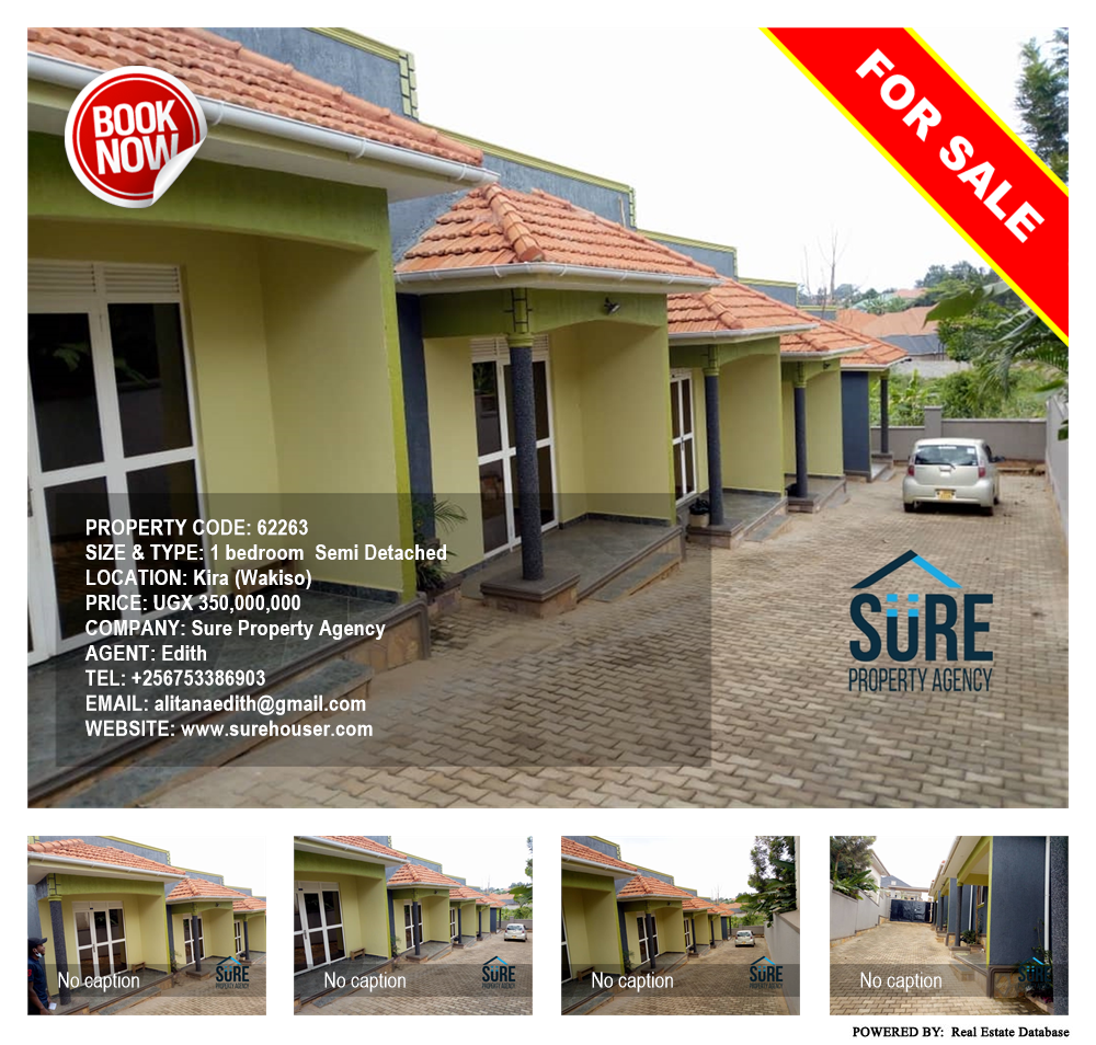 1 bedroom Semi Detached  for sale in Kira Wakiso Uganda, code: 62263