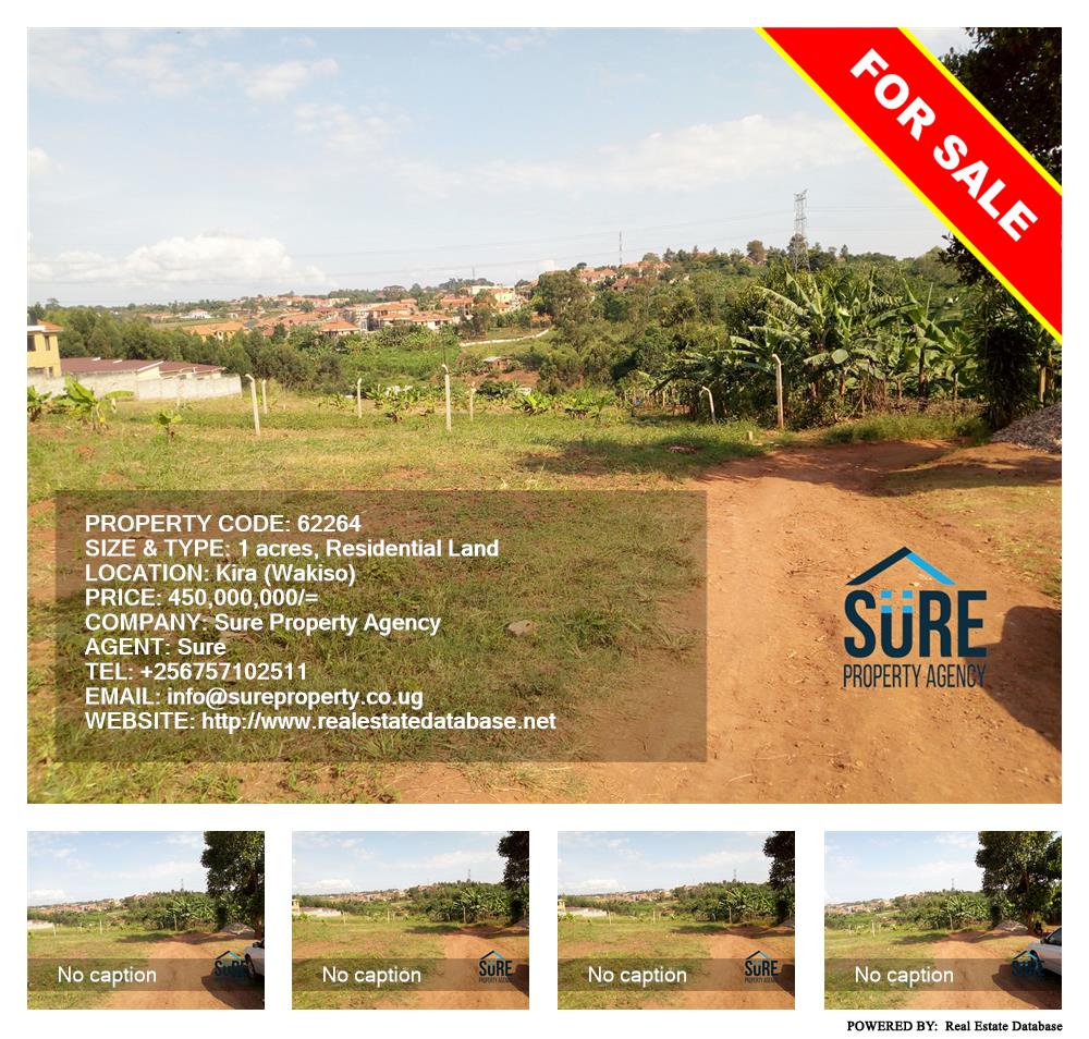 Residential Land  for sale in Kira Wakiso Uganda, code: 62264