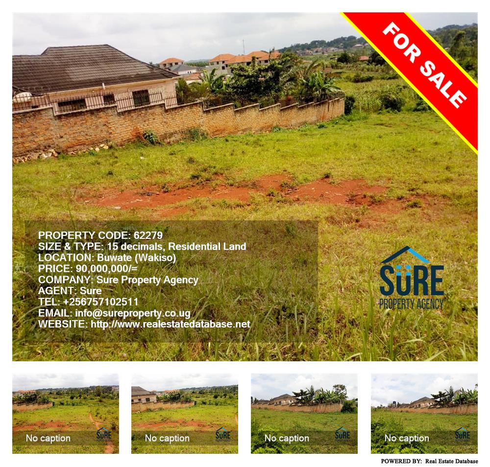 Residential Land  for sale in Buwaate Wakiso Uganda, code: 62279