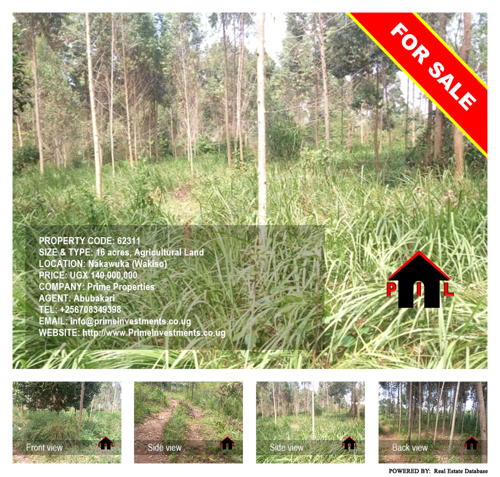 Agricultural Land  for sale in Nakawuka Wakiso Uganda, code: 62311