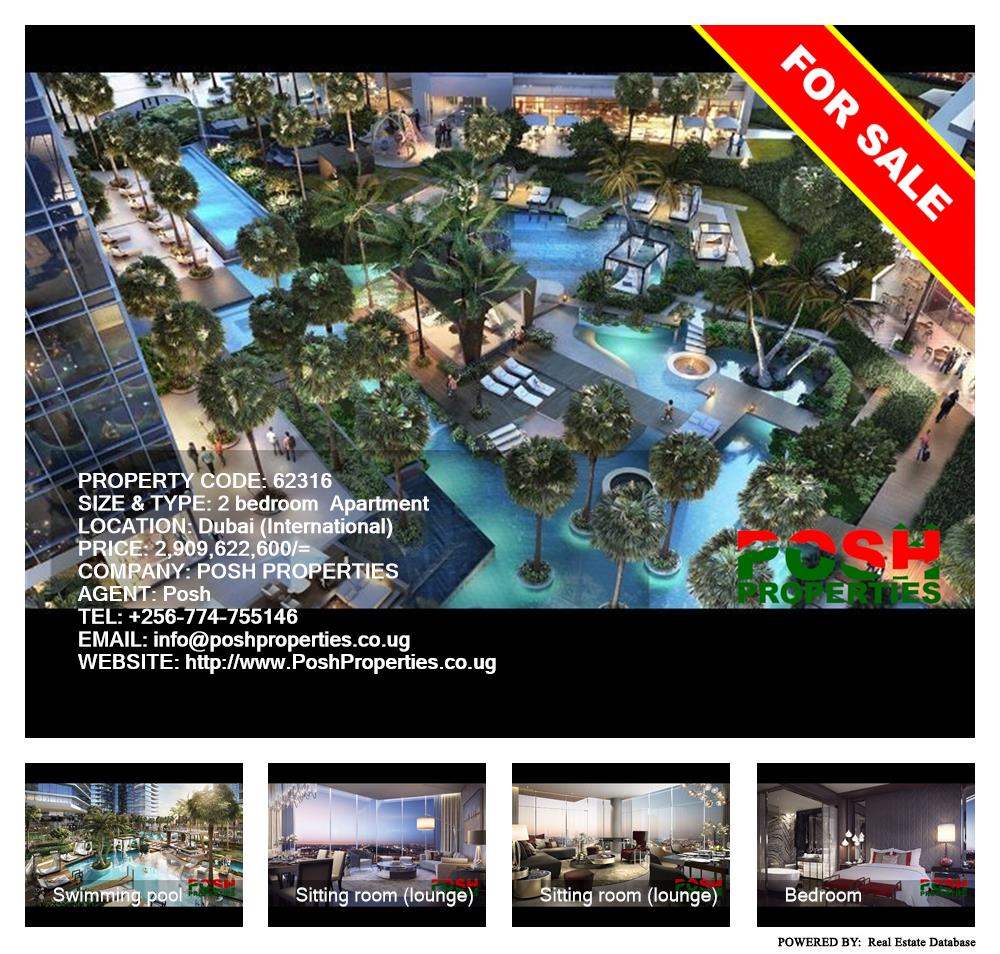 2 bedroom Apartment  for sale in Dubai International Uganda, code: 62316