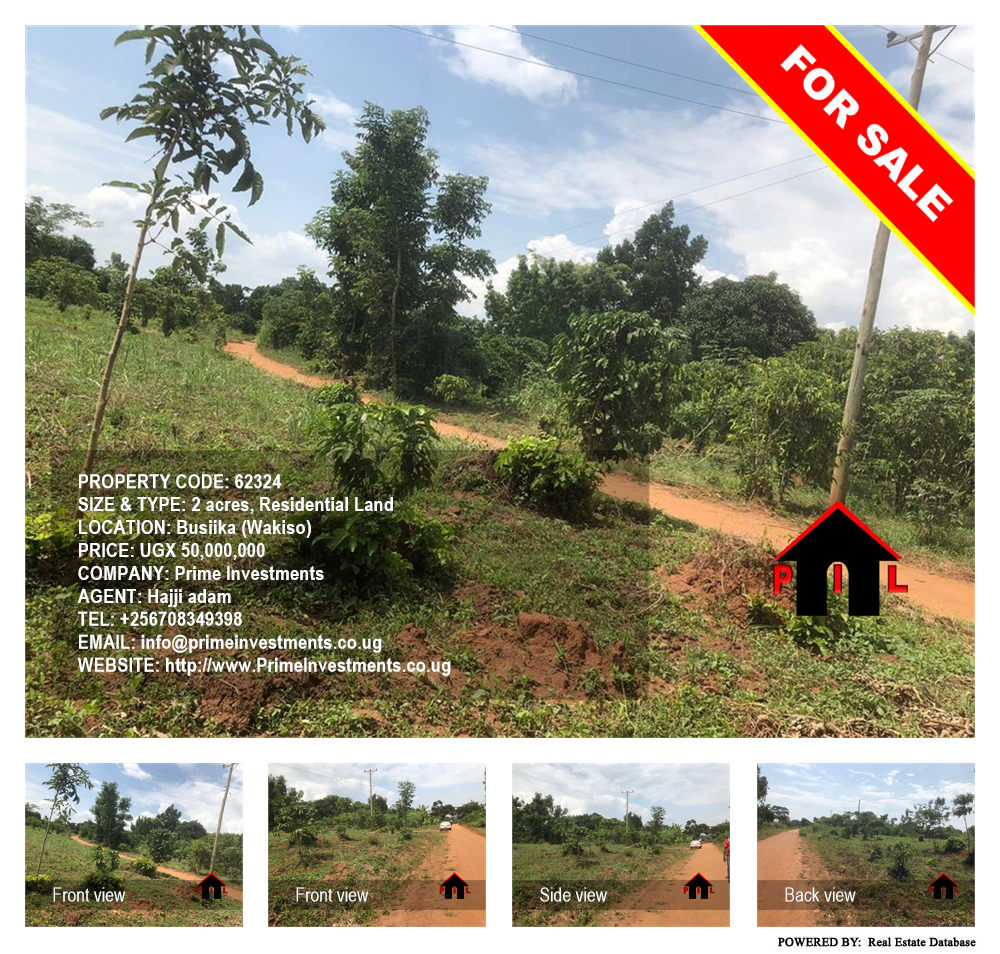 Residential Land  for sale in Busiika Wakiso Uganda, code: 62324