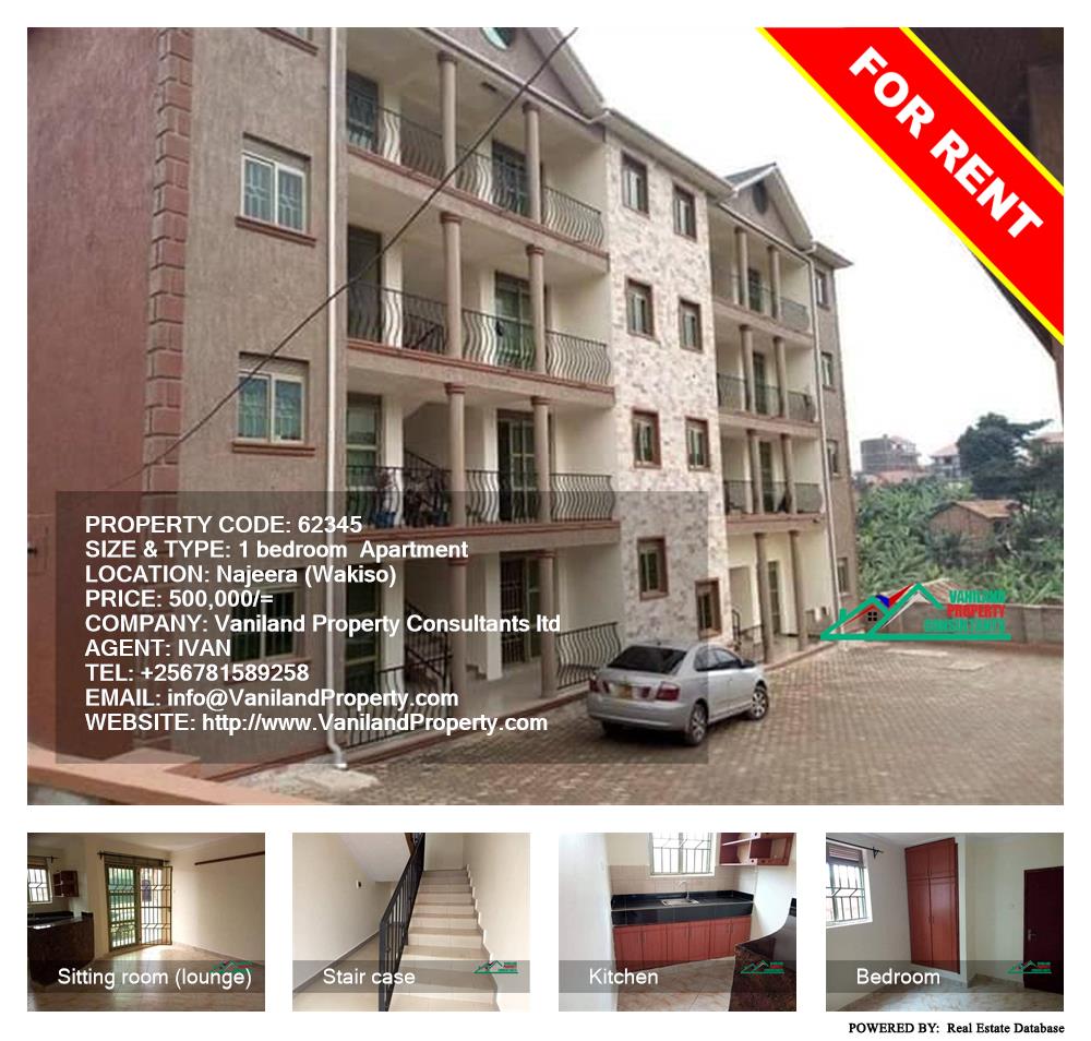 1 bedroom Apartment  for rent in Najjera Wakiso Uganda, code: 62345